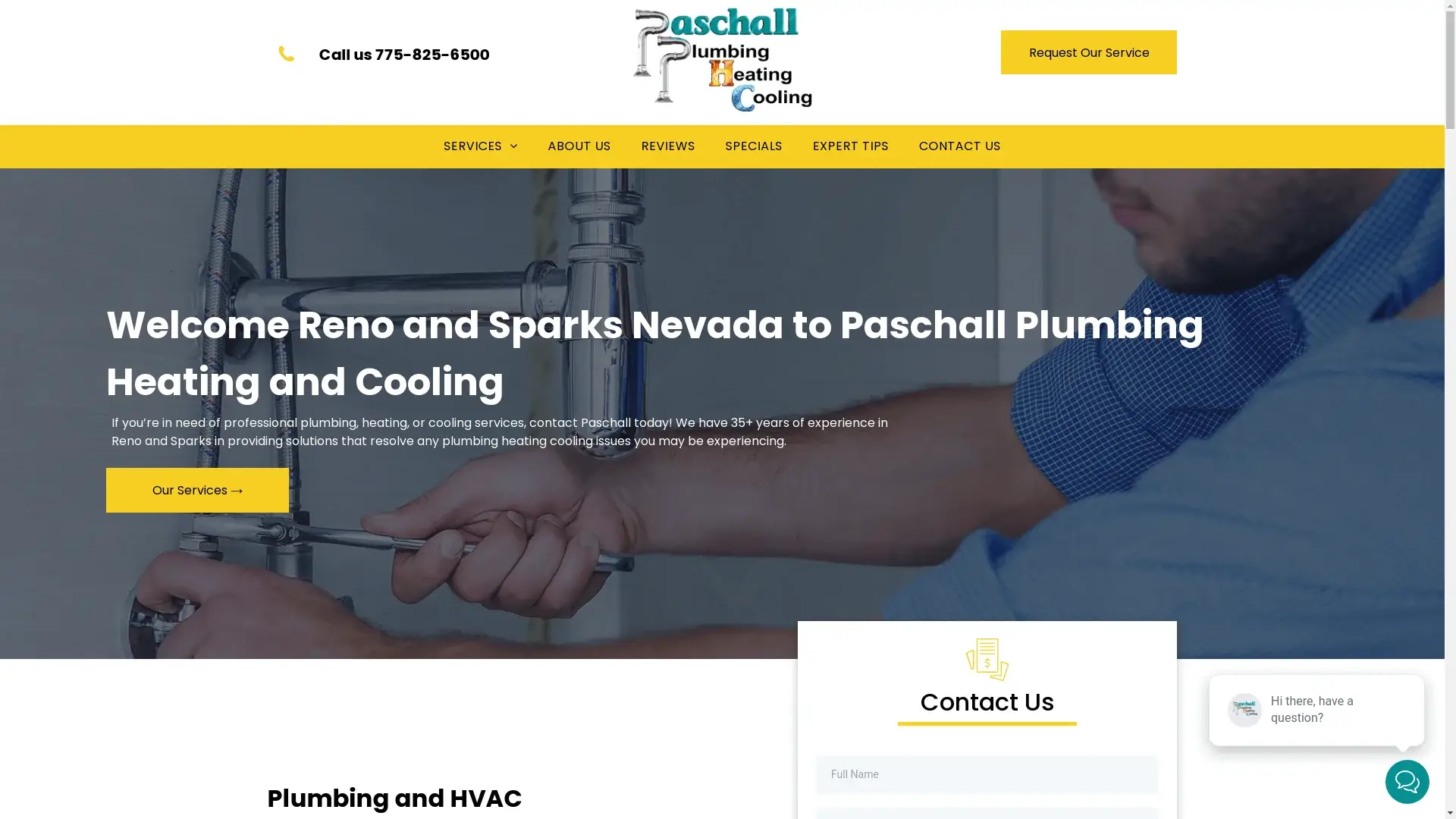 HVAC Contractor Reno, NV - Paschall Plumbing Heating Cooling
