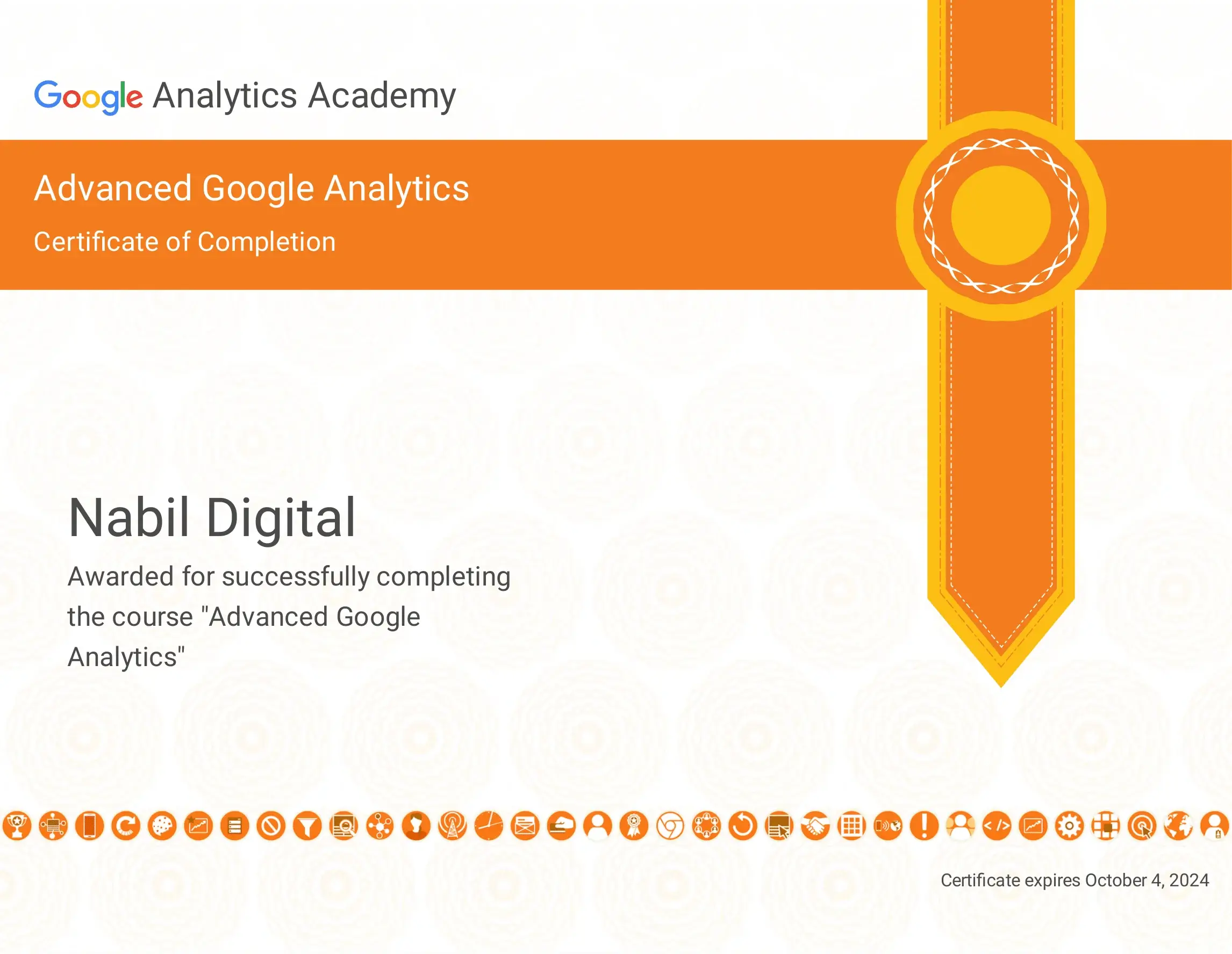 Google Analytics Advanced Qualification