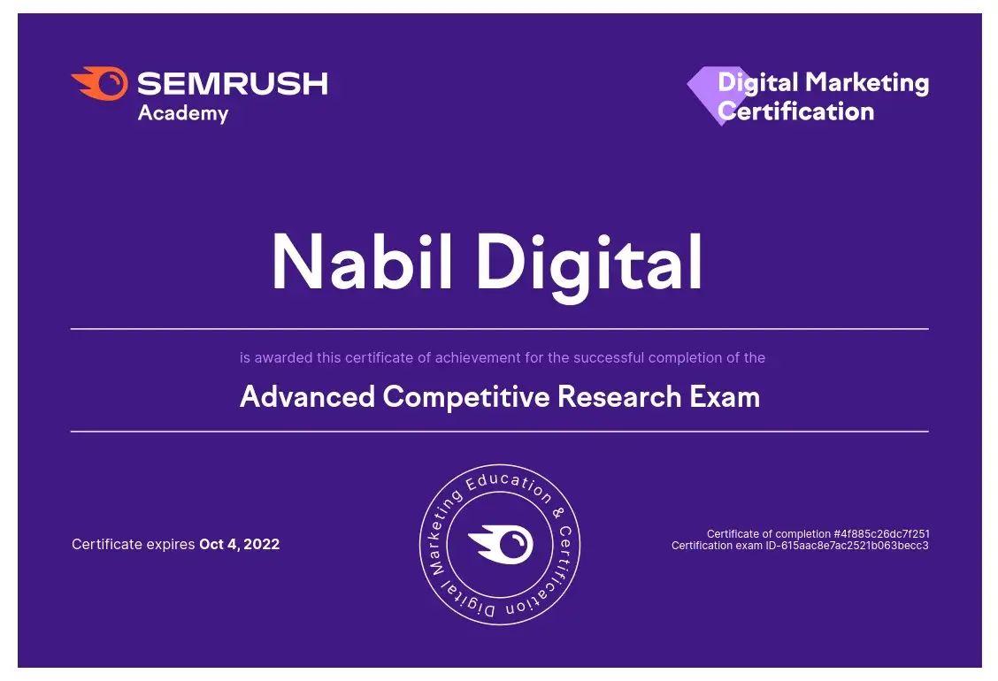 SEMrush Advanced Competitive Research