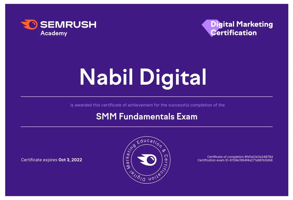 SEMrush SMM Fundamentals